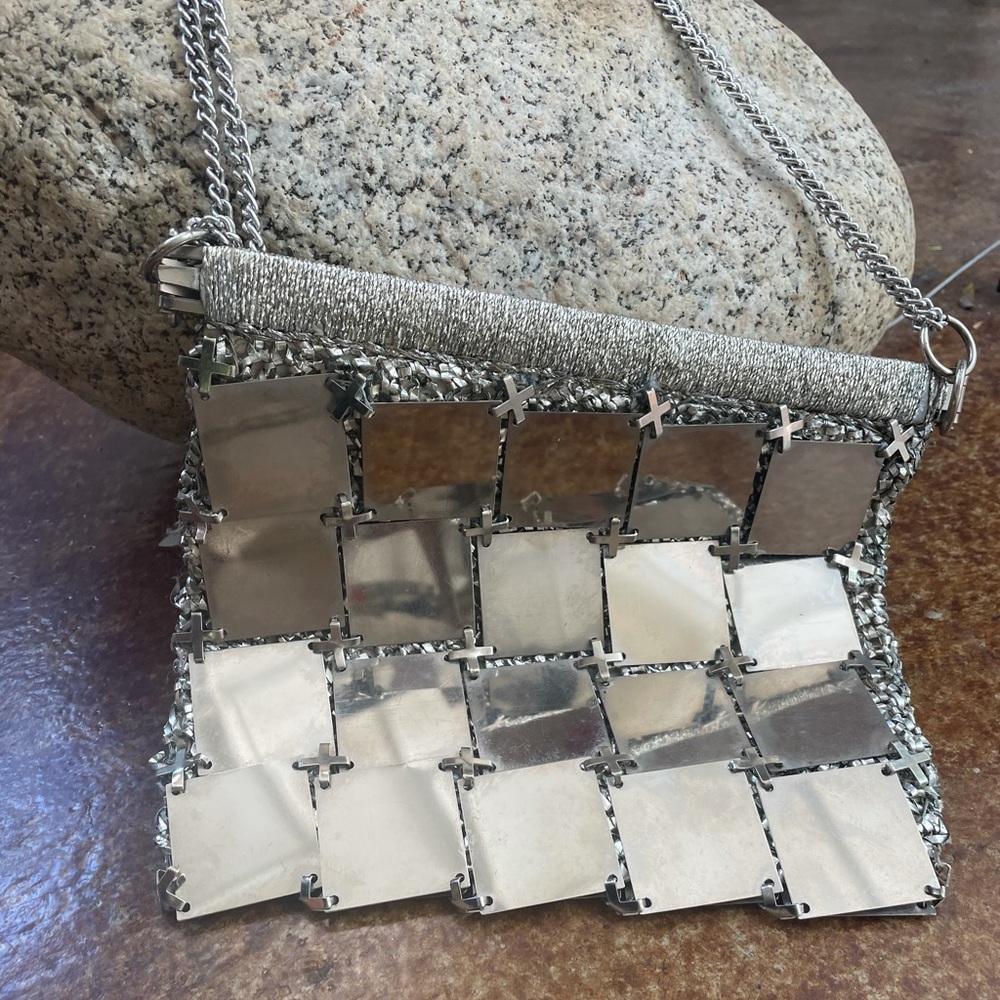 Rare Vintage Paco Rabanne Metal Chain Link Bag